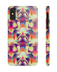 Glitchy Bulldog Blitz Slim Phone Cases