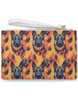 Impressionistic German Shepherds Clutch Bag