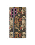 Blossoming Labradors Bouquet Flip Cases