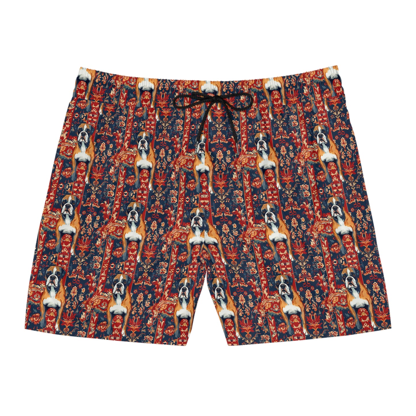 Boxer Blossom Tapestry Delight Men's Mid-Length Swim Shorts