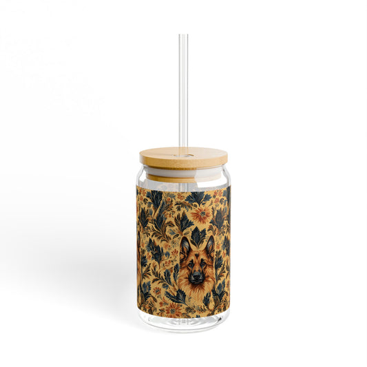 Autumnal German Shepherd Glamour Sipper Glass