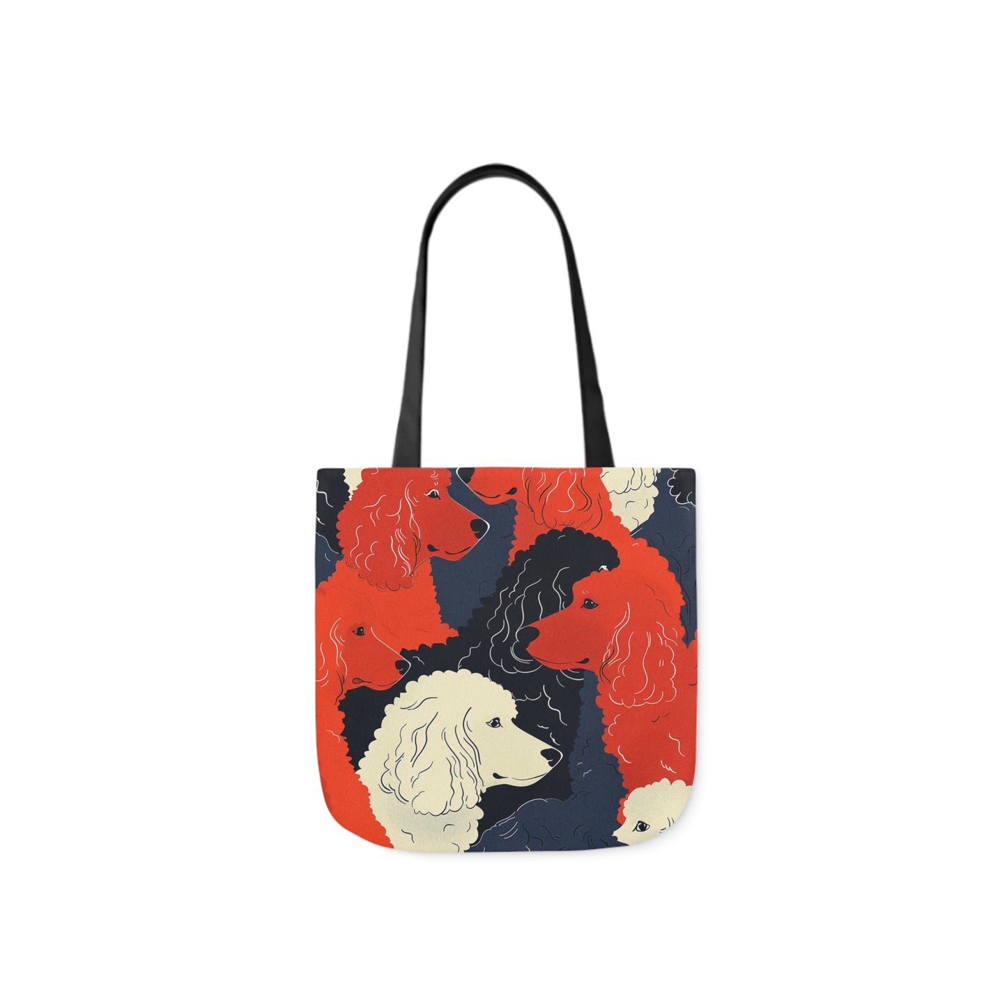 Poodle Canvas Tote Bag