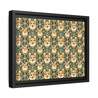 Corgi Charmz Matte Canvas, Framed