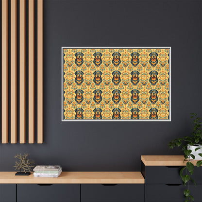 Royal Rottie Regalia Matte Canvas, Framed