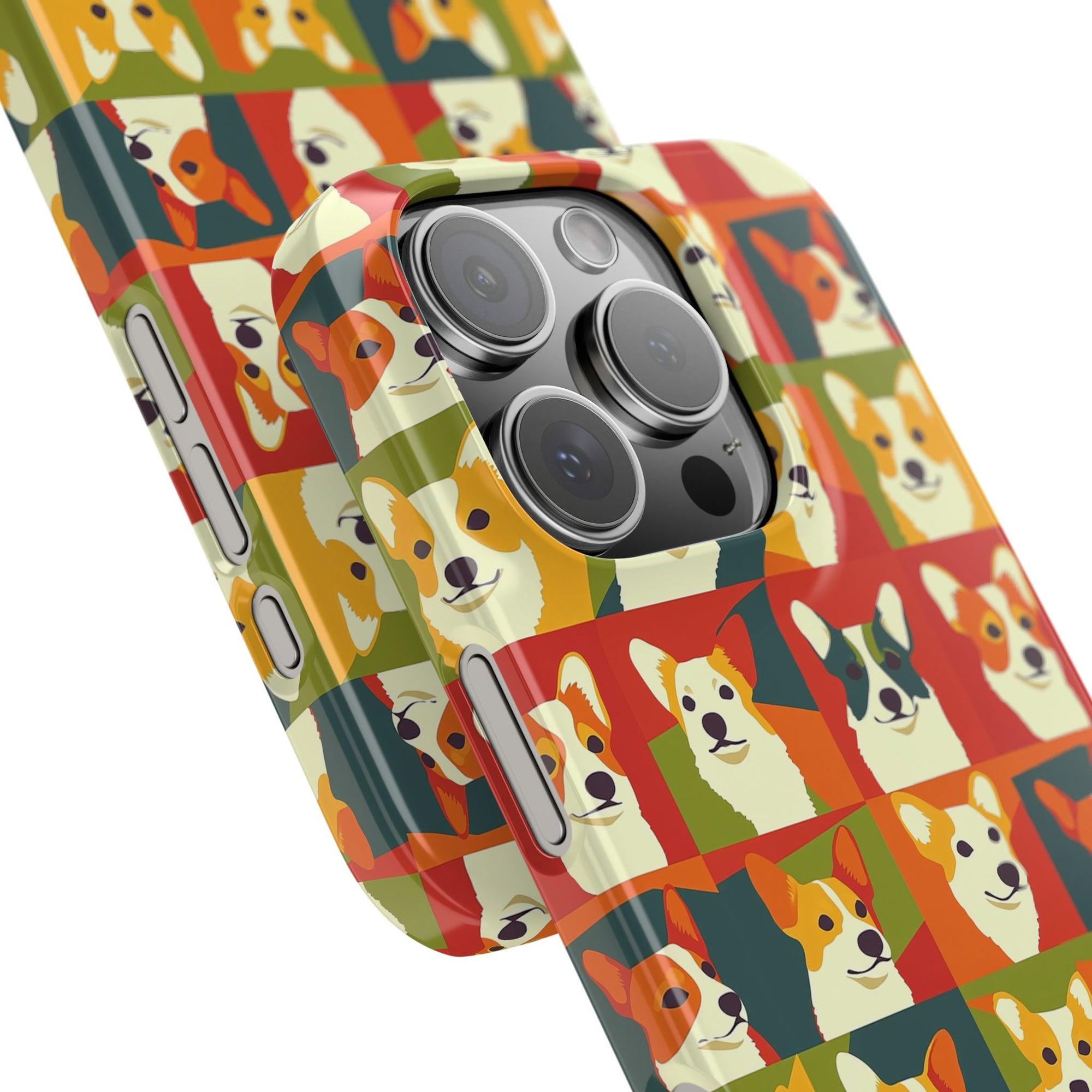 Corgi Chic Popart Pup Slim Phone Cases