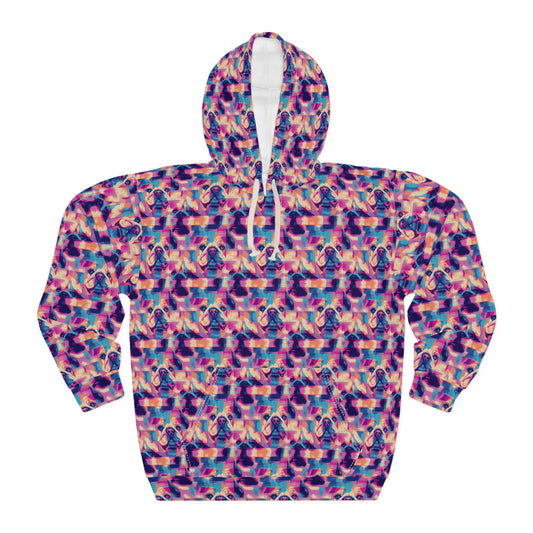 Dazzling Bulldog Chic Unisex Pullover Hoodie