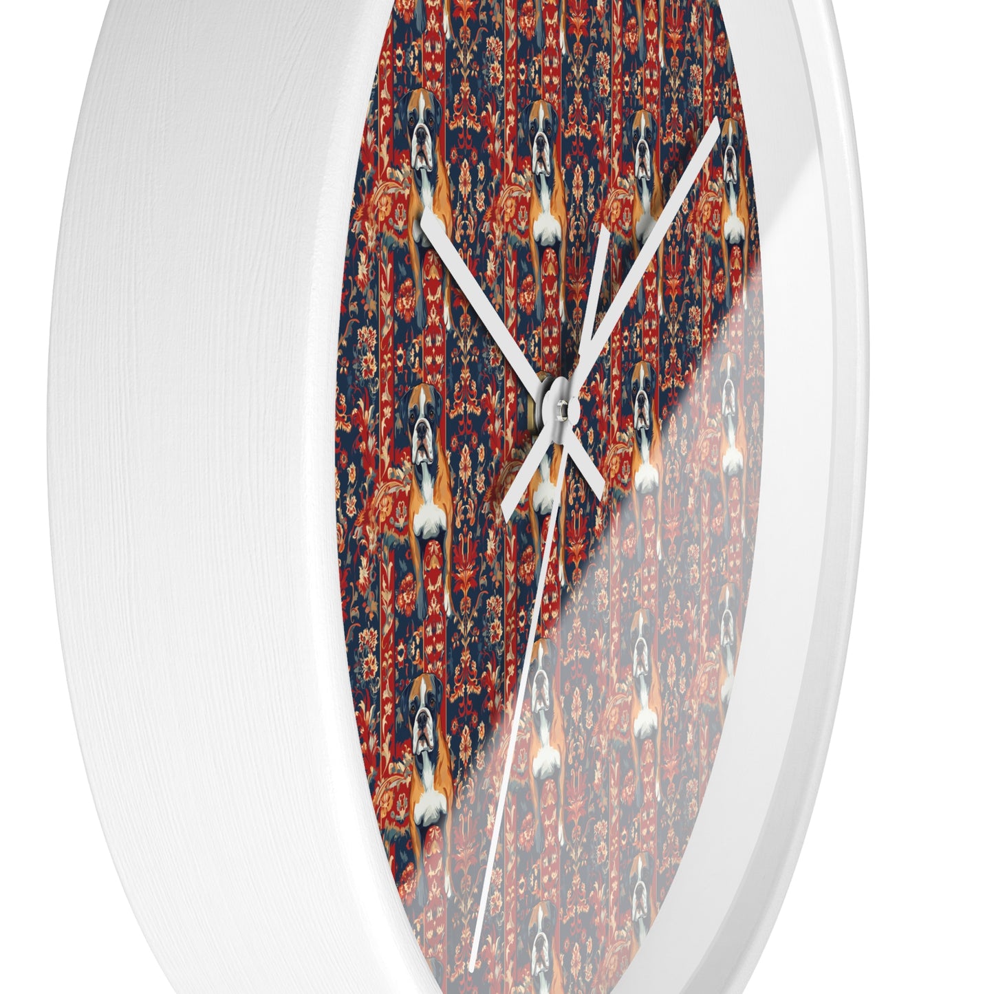 Boxer Blossom Tapestry Delight Wall Clock