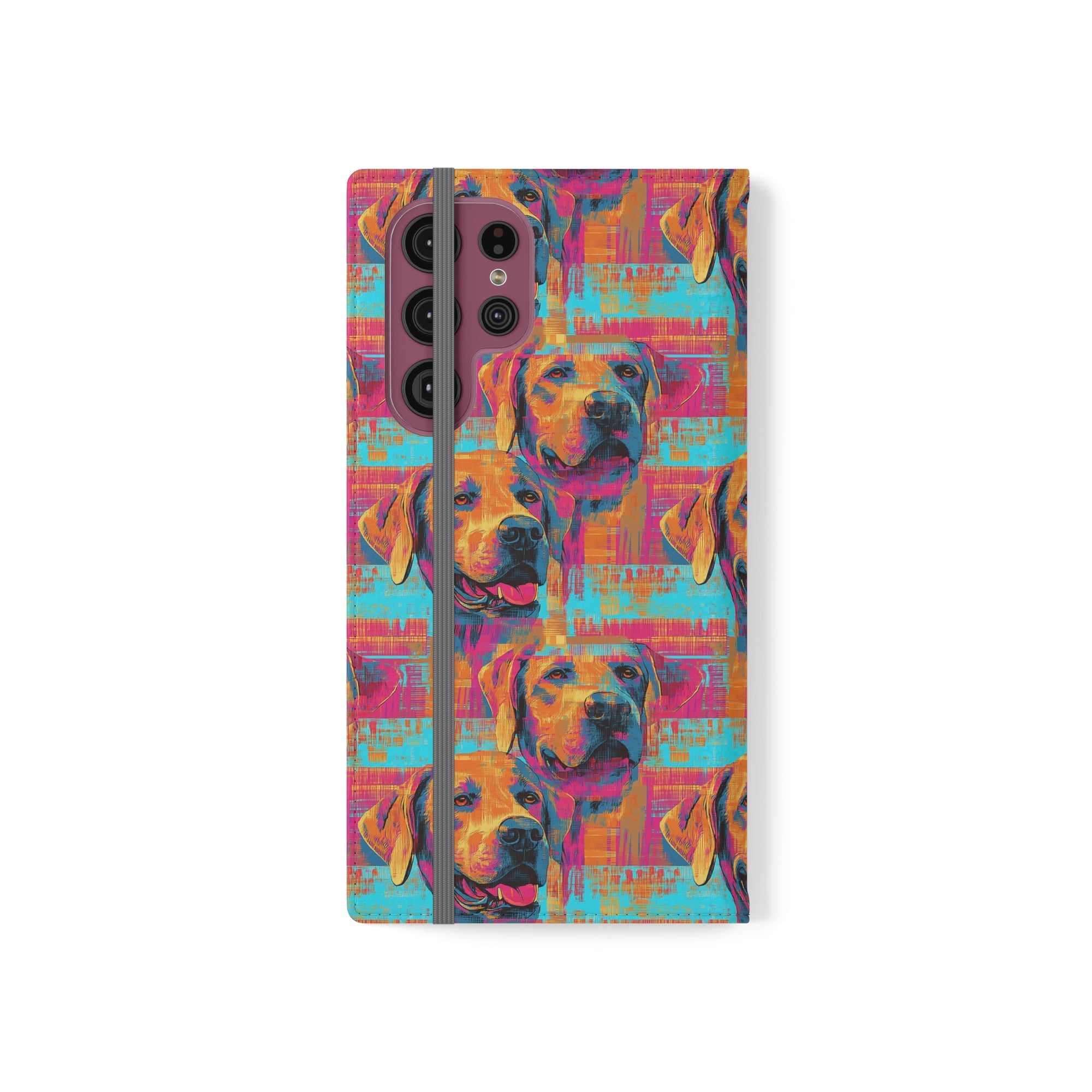 Rustic Charm Labrador Chic Flip Cases