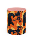 Rottweiler Chic Pawsitivity Accent Coffee Mug