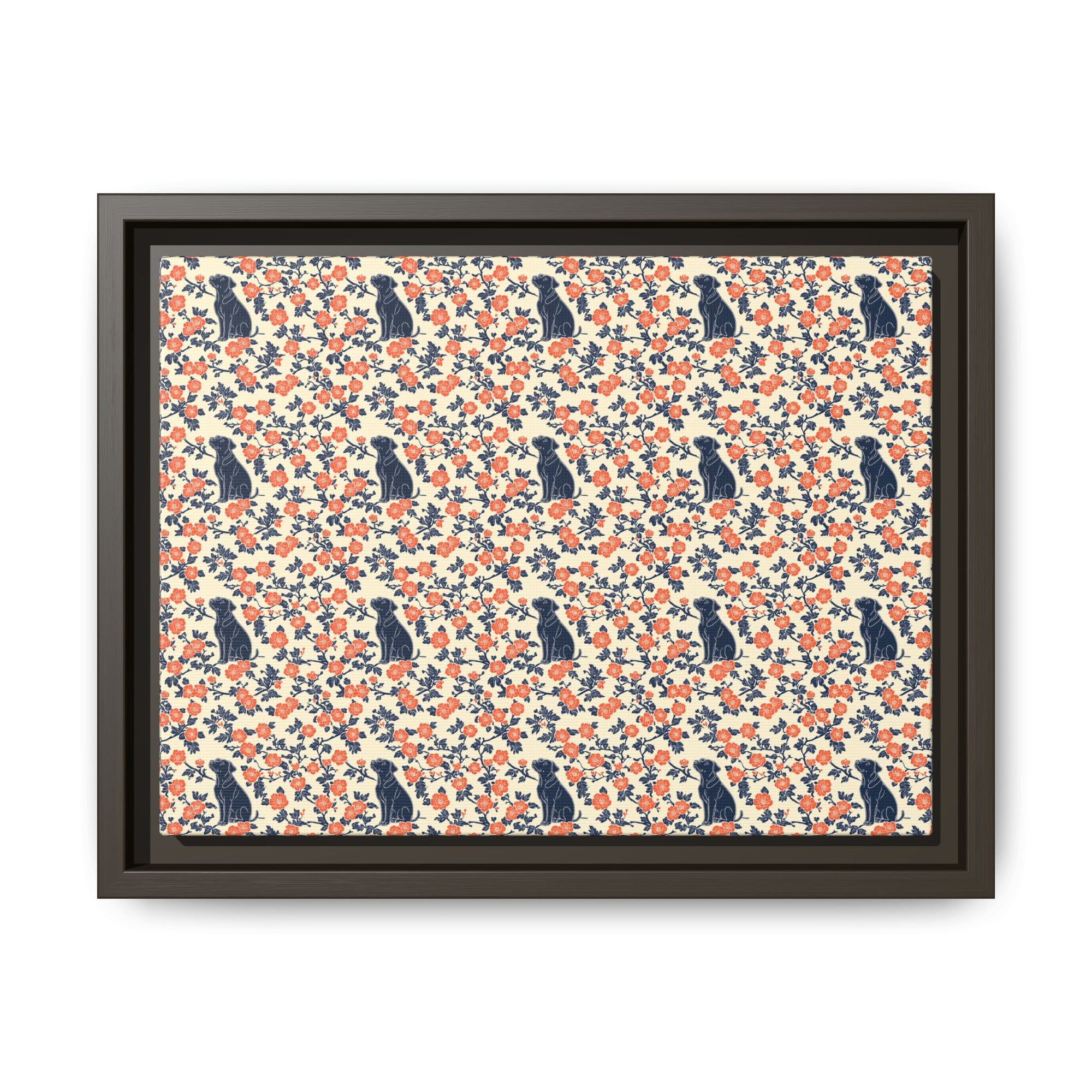 Bloomiful Lab Bouquet Matte Canvas, Framed