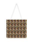 Beagle Blossoms Shoulder Tote Bag