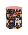 Bulldog Blossom Bonanza Accent Coffee Mug