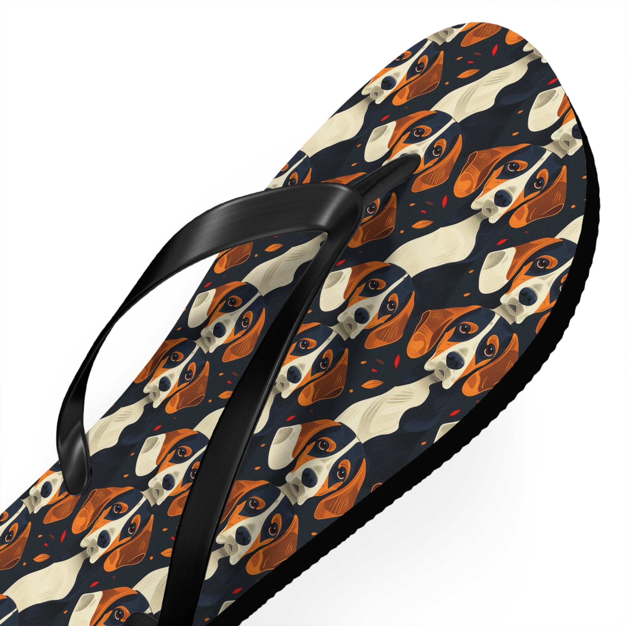 Beagle Glimmer Gaze Glamour Flip Flops