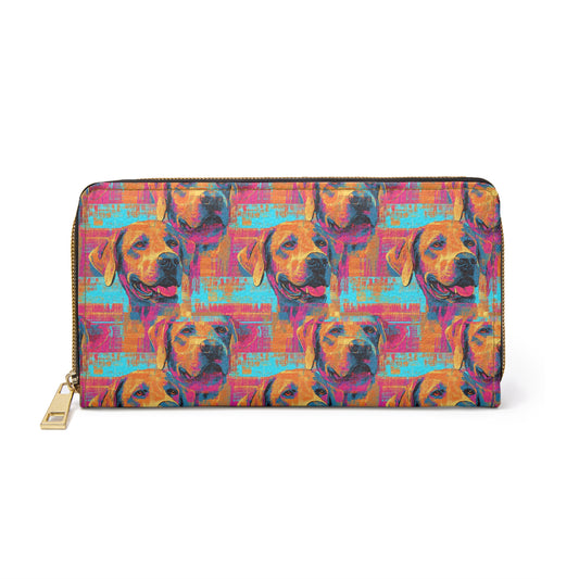 Rustic Charm Labrador Chic Zipper Wallet