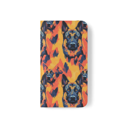 Impressionistic German Shepherds Flip Cases