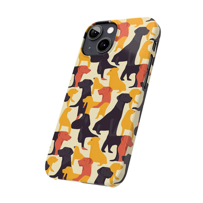 Modern Charm Labrador Chic Slim Phone Cases