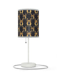 Majestic Hound Couture: German Shepherd LuxeBlend Lamp on a Stand