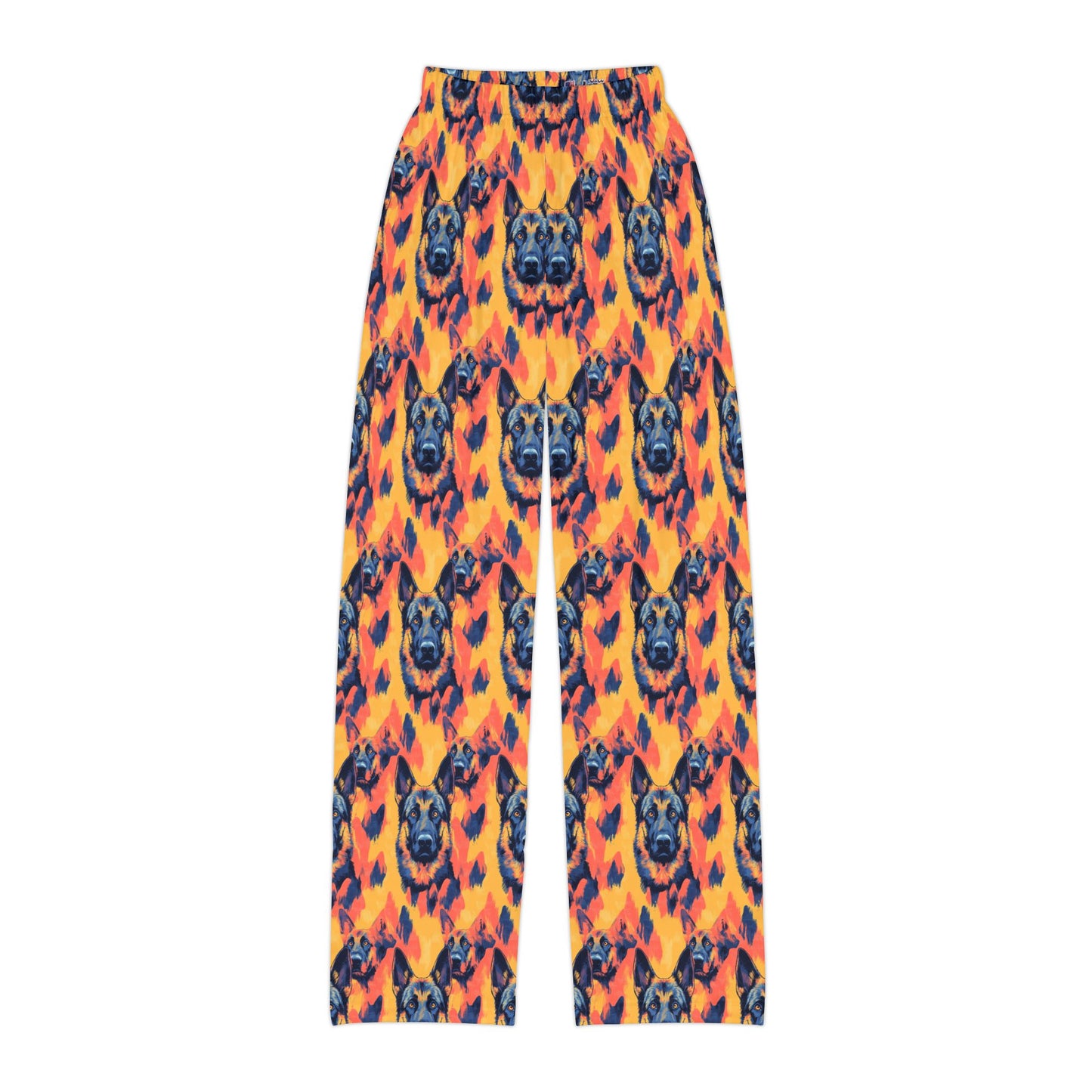 Impressionistic German Shepherds Kids Pajama Pants