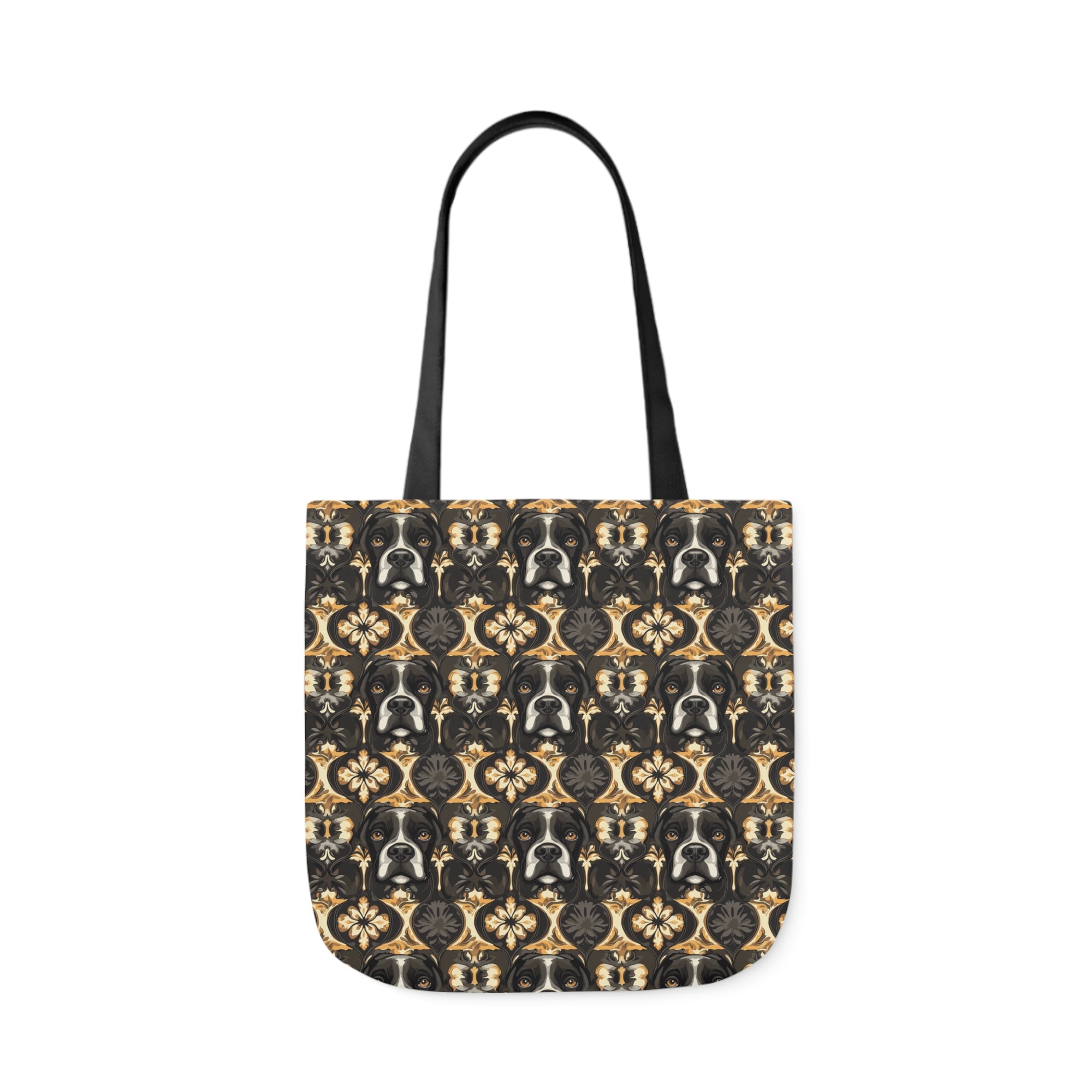 Manor Pup Boxer Royale Canvas Tote Bag