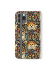 Corgi Rainbow Vine Dream Flip Cases