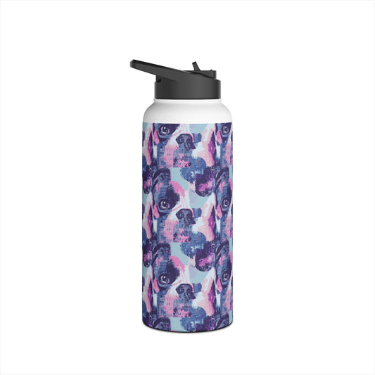 Funky Geometric Boxerista Stainless Steel Water Bottle