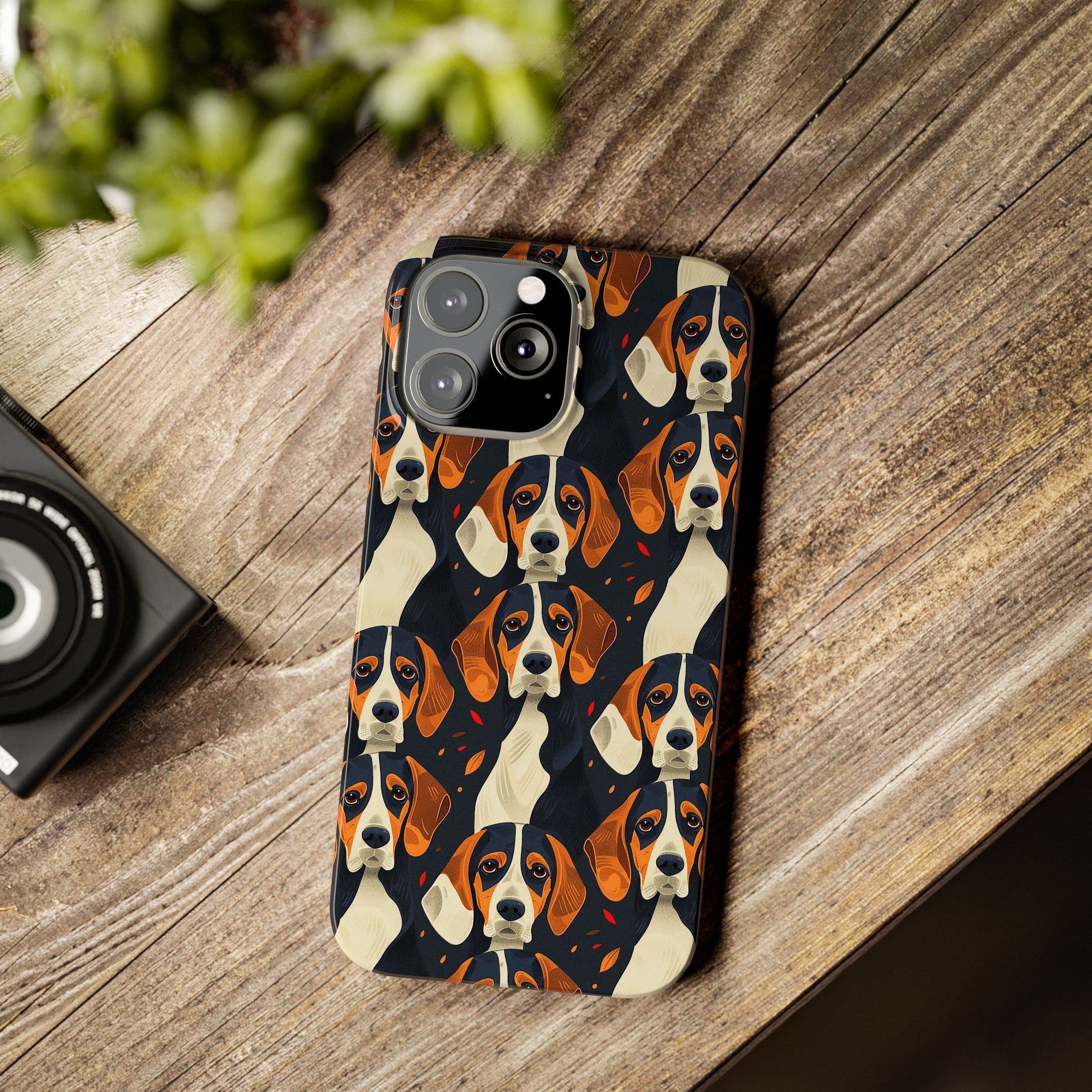 Beagle Glimmer Gaze Glamour Slim Phone Cases