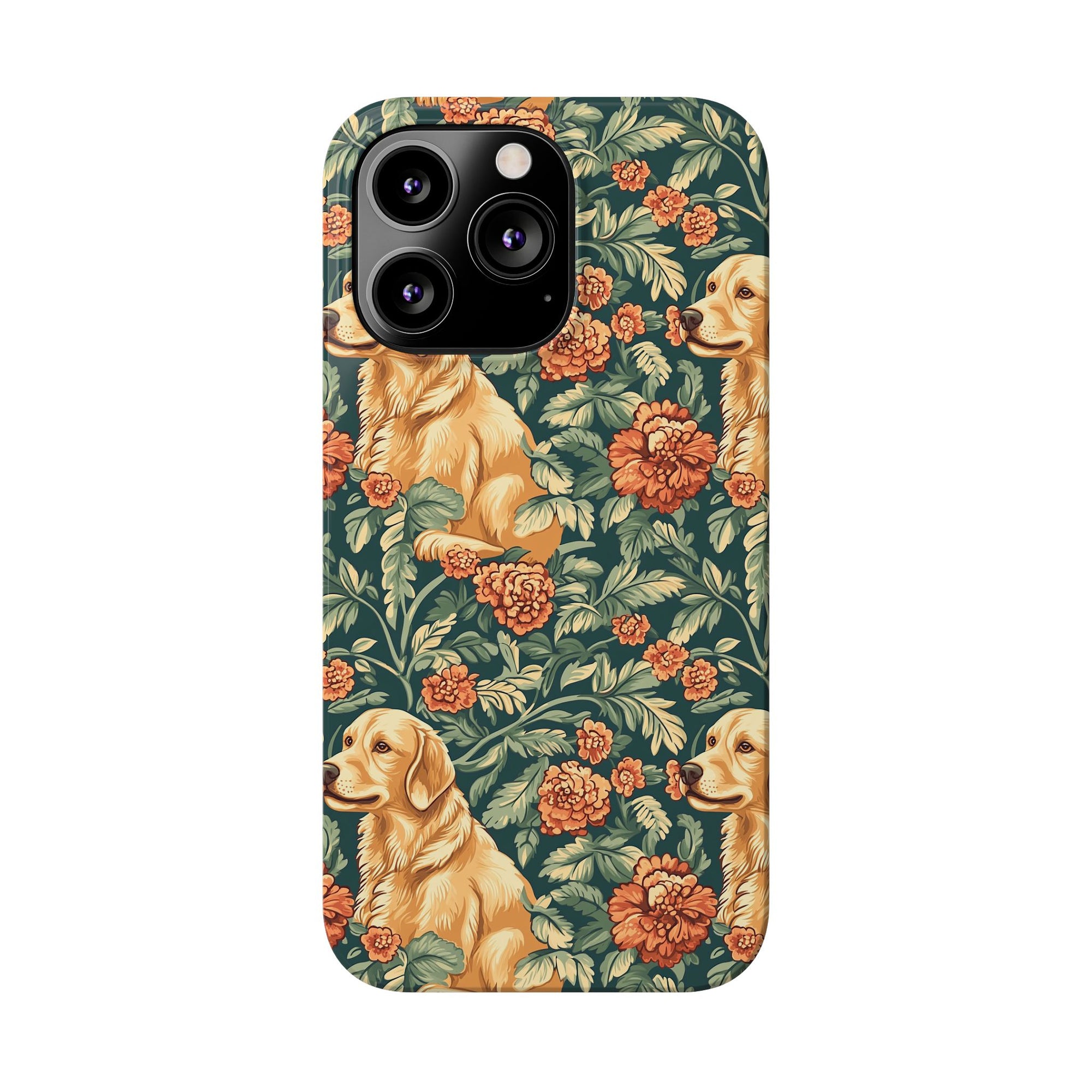 Blooming Goldie Glam Slim Phone Cases