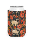 Pug Paradise Playpen Can Cooler Sleeve