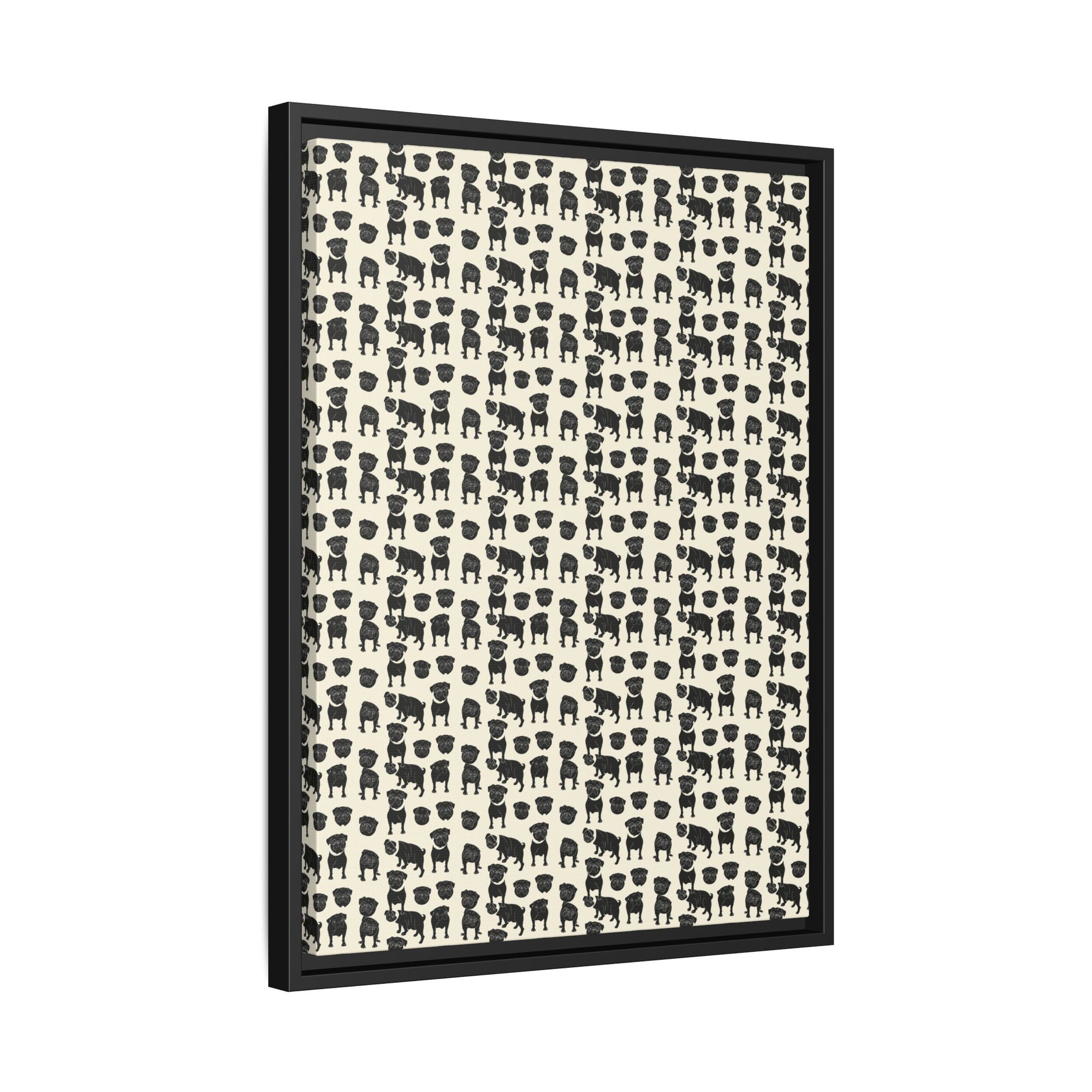 Puggie Pout Perfection Matte Canvas, Framed