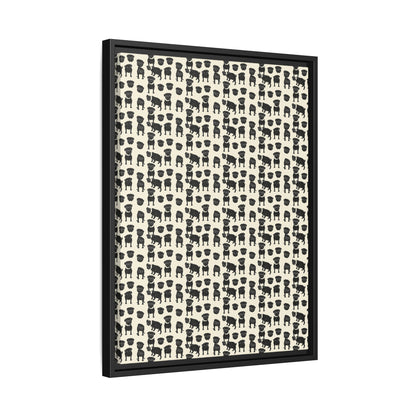 Puggie Pout Perfection Matte Canvas, Framed