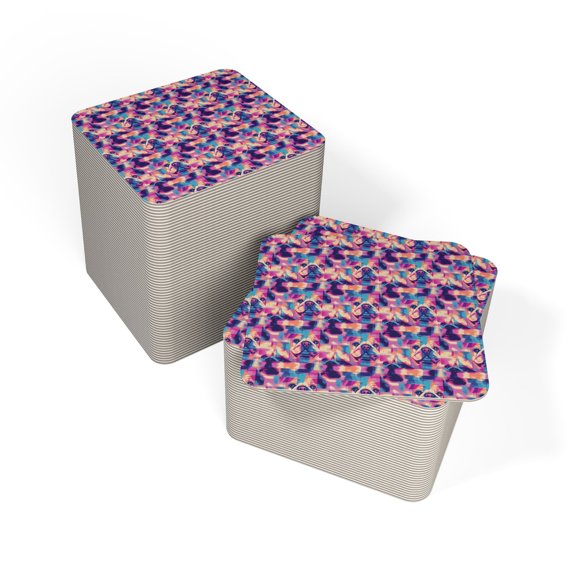 Dazzling Bulldog Chic Coasters