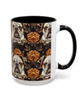 Bloomingly Bulldogistic Bouquet Accent Coffee Mug