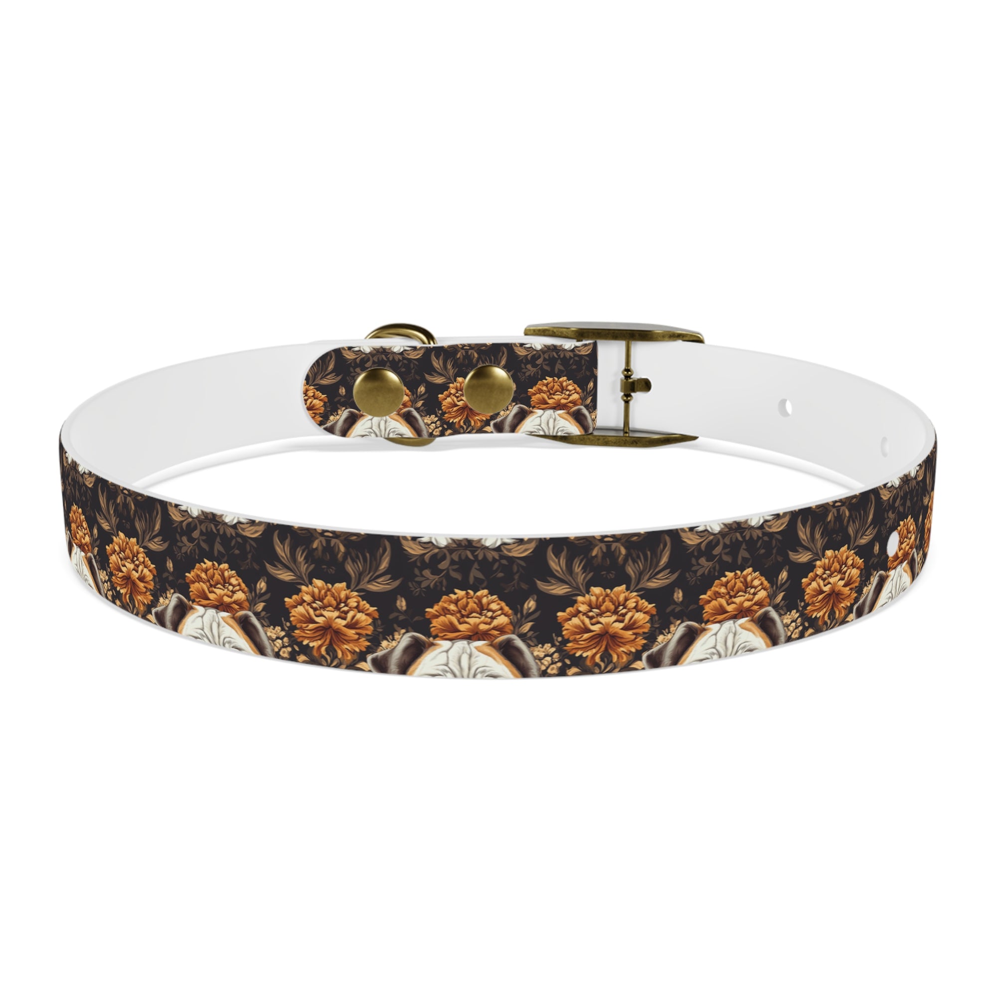 Bloomingly Bulldogistic Bouquet Dog Collar