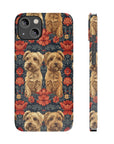 Yorkie Charm Twins Slim Phone Cases