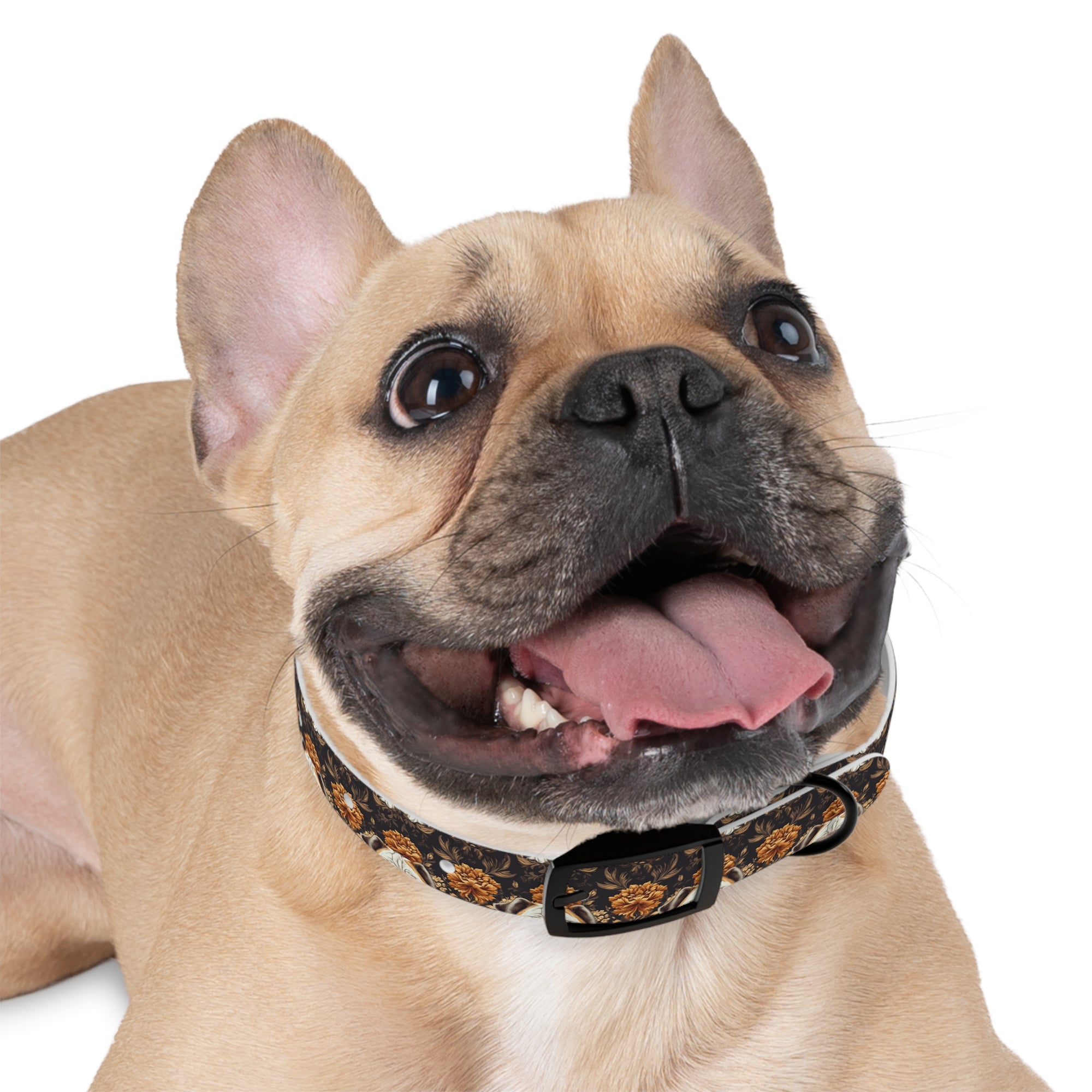 Bloomingly Bulldogistic Bouquet Dog Collar