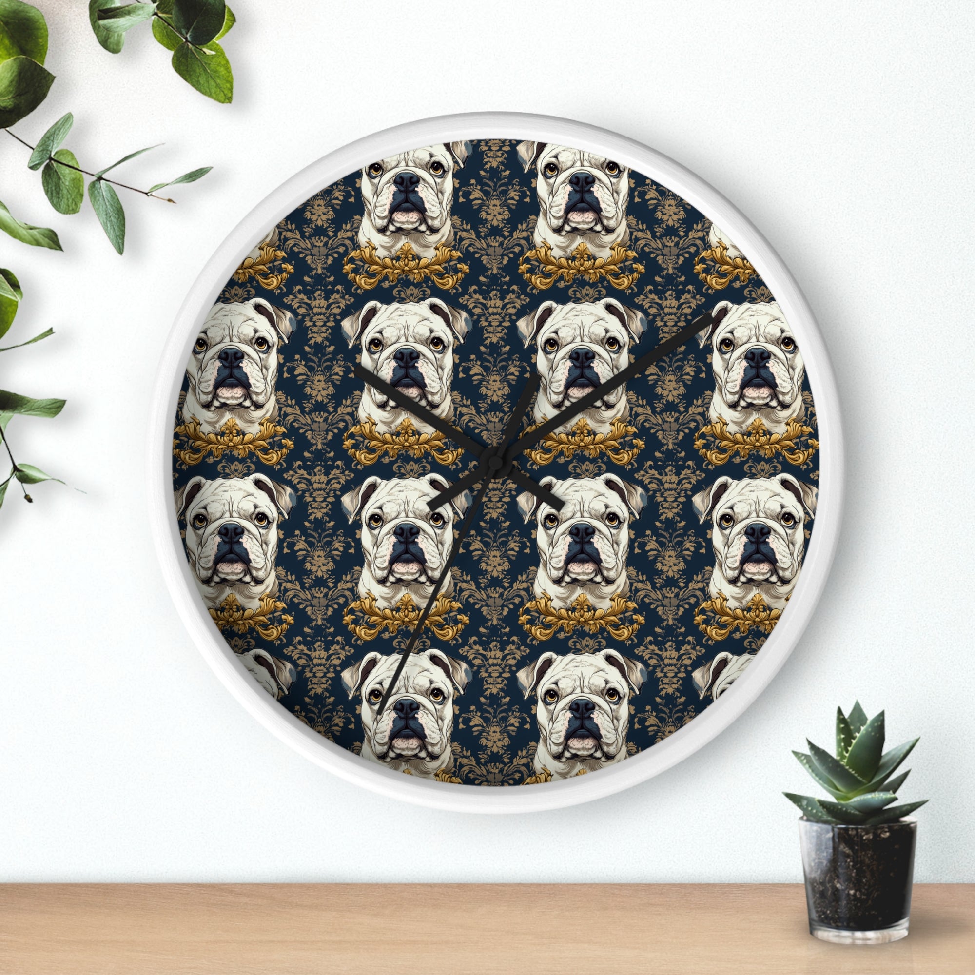 Wildwood Wanderlust Bulldog Wall Clock