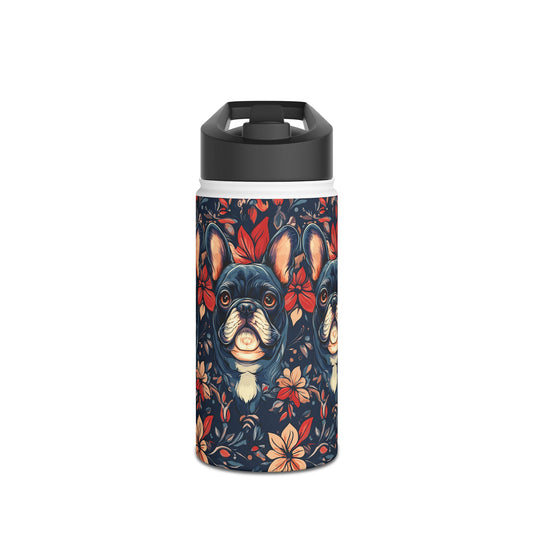 Gothic Rose Bulldog Noir Enchantment Stainless Steel Water Bottle