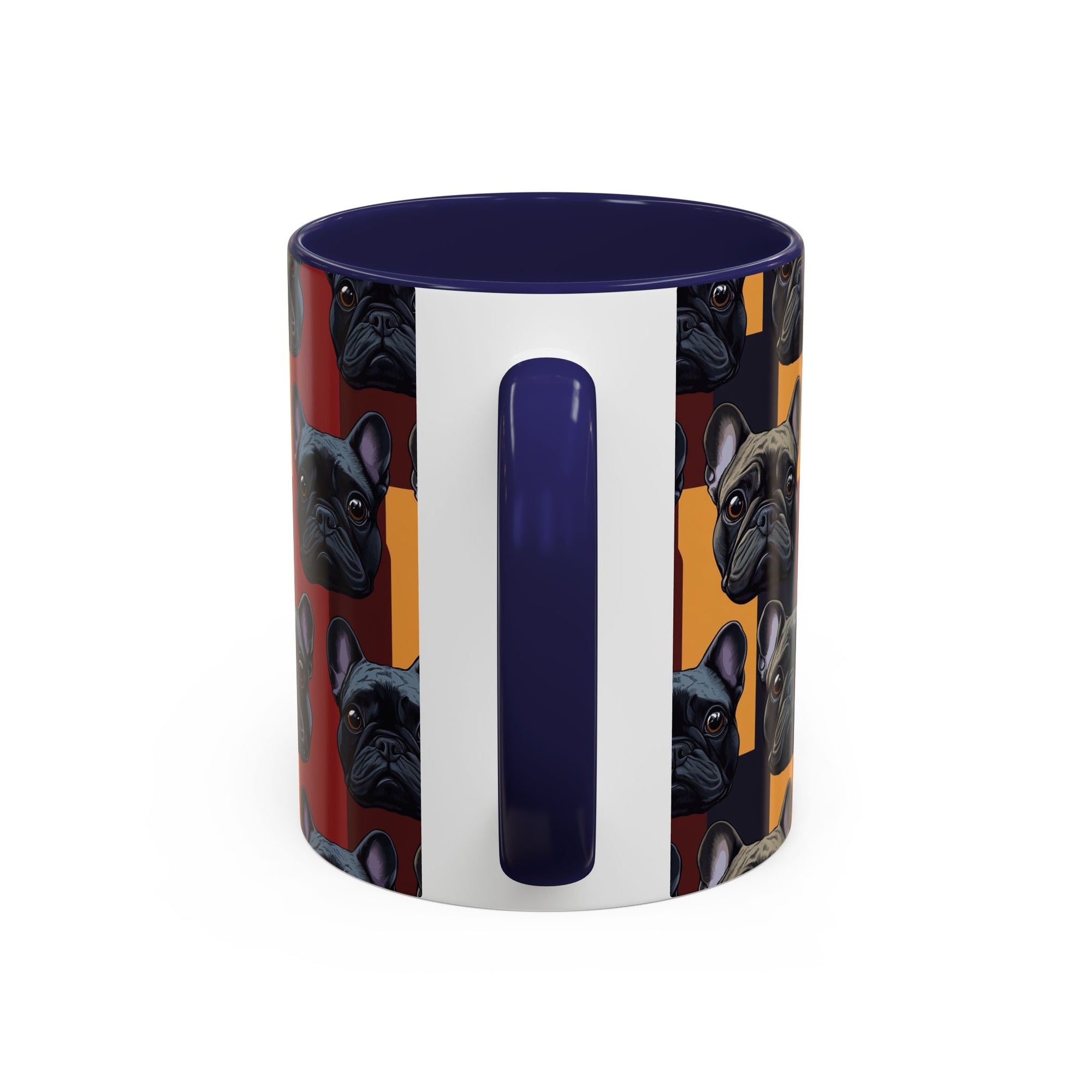 Chic Canine Checkmate - Frenchie Edition Accent Coffee Mug