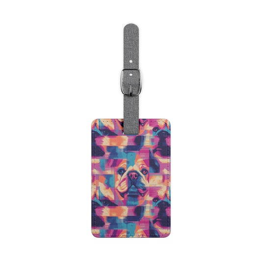 Dazzling Bulldog Chic Luggage Tag