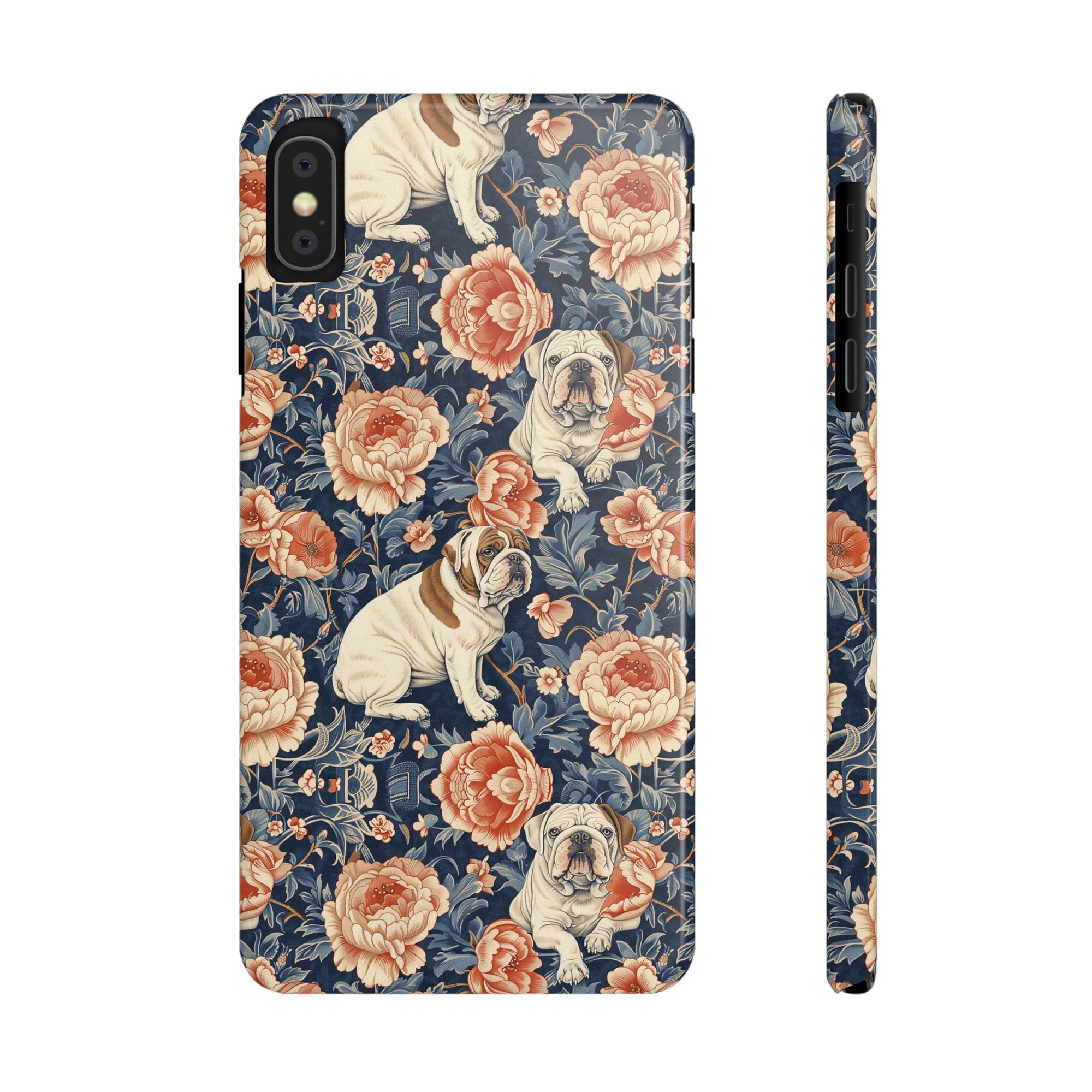 Blooming Bulldog Beauty Slim Phone Cases