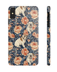 Blooming Bulldog Beauty Slim Phone Cases