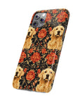 Golden Pawsatronic Tapestry Slim Phone Cases