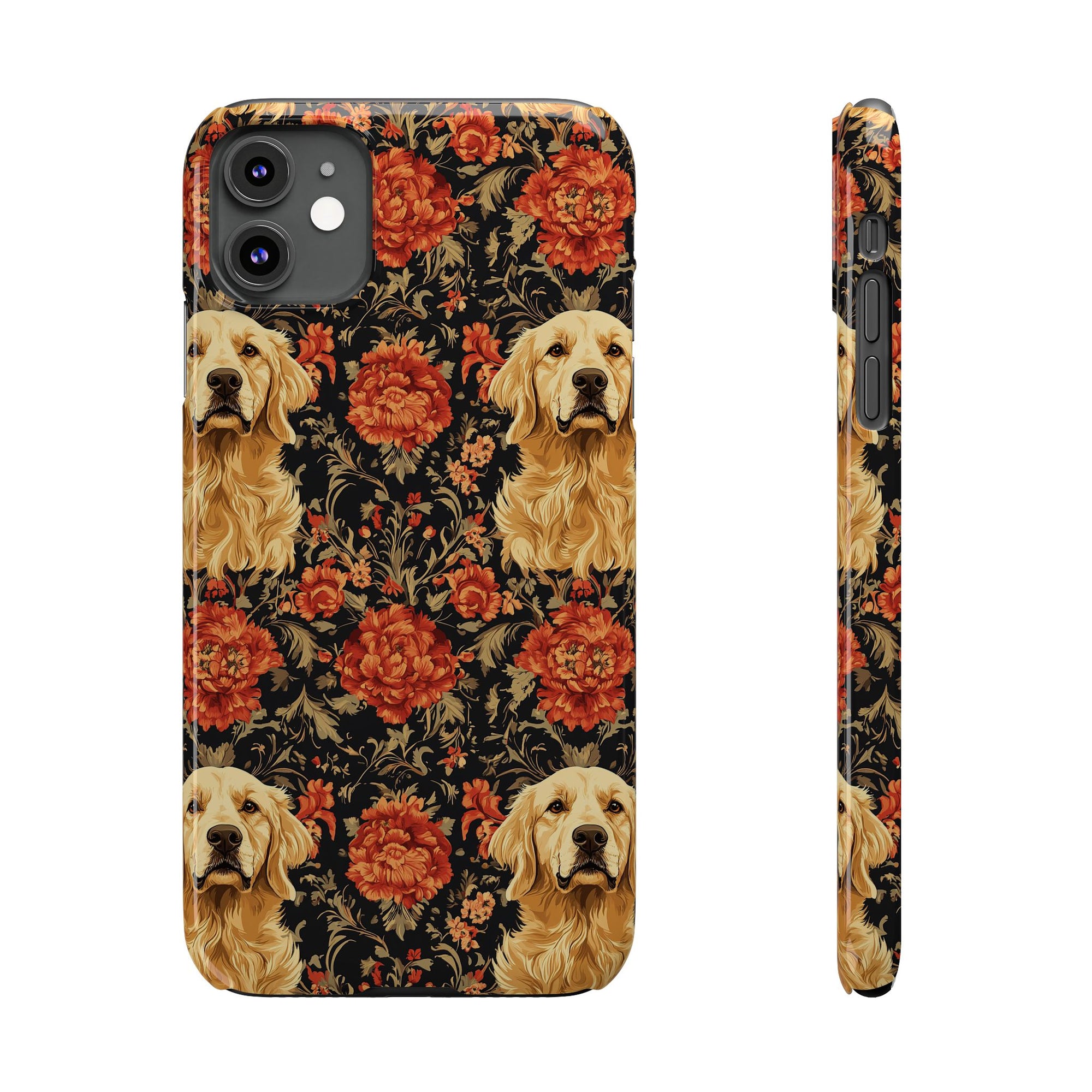 Golden Pawsatronic Tapestry Slim Phone Cases