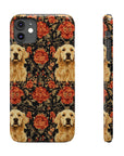 Golden Pawsatronic Tapestry Slim Phone Cases