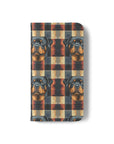 Pawsome Rottweiler Royalty Plaid Flip Cases