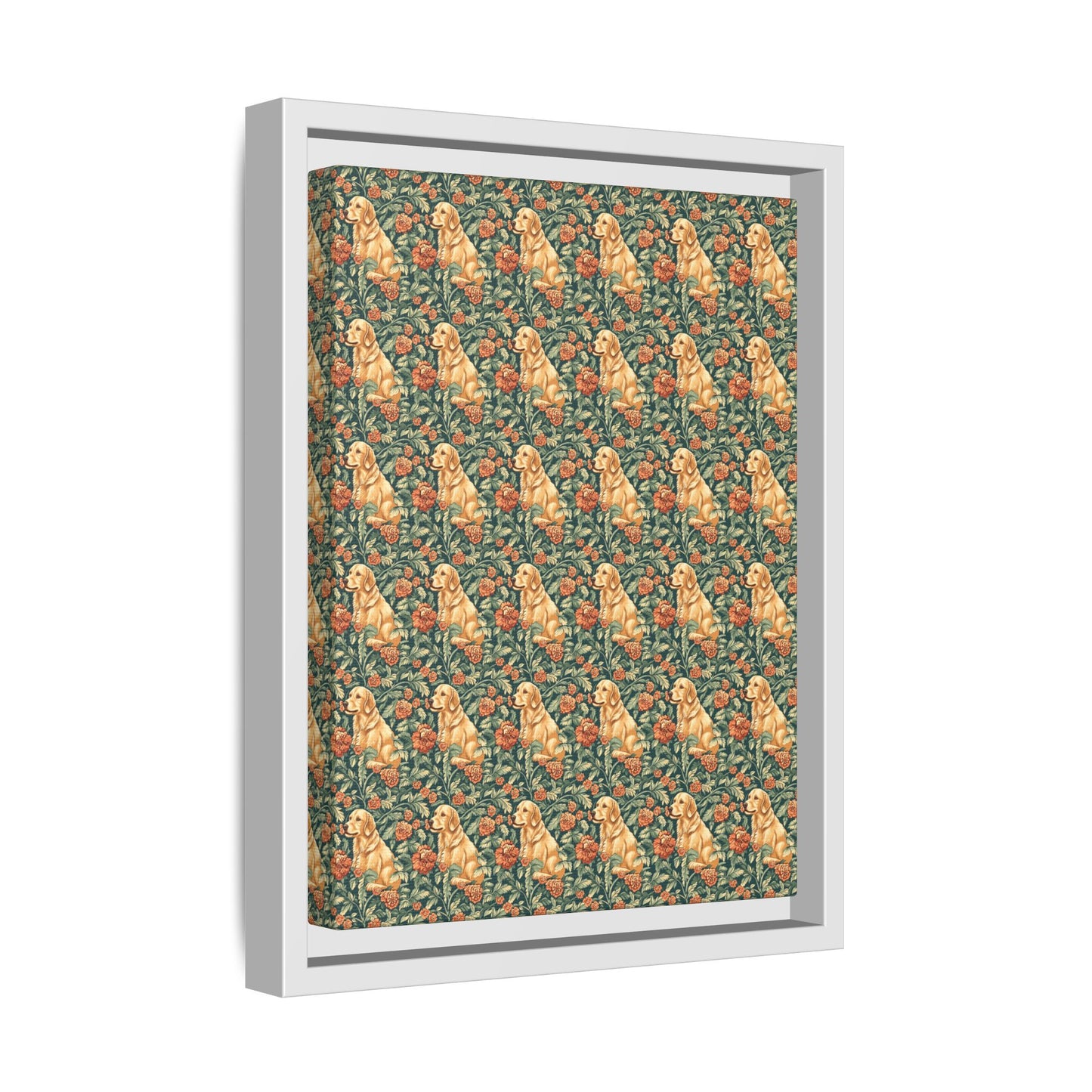 Blooming Goldie Glam Matte Canvas, Framed