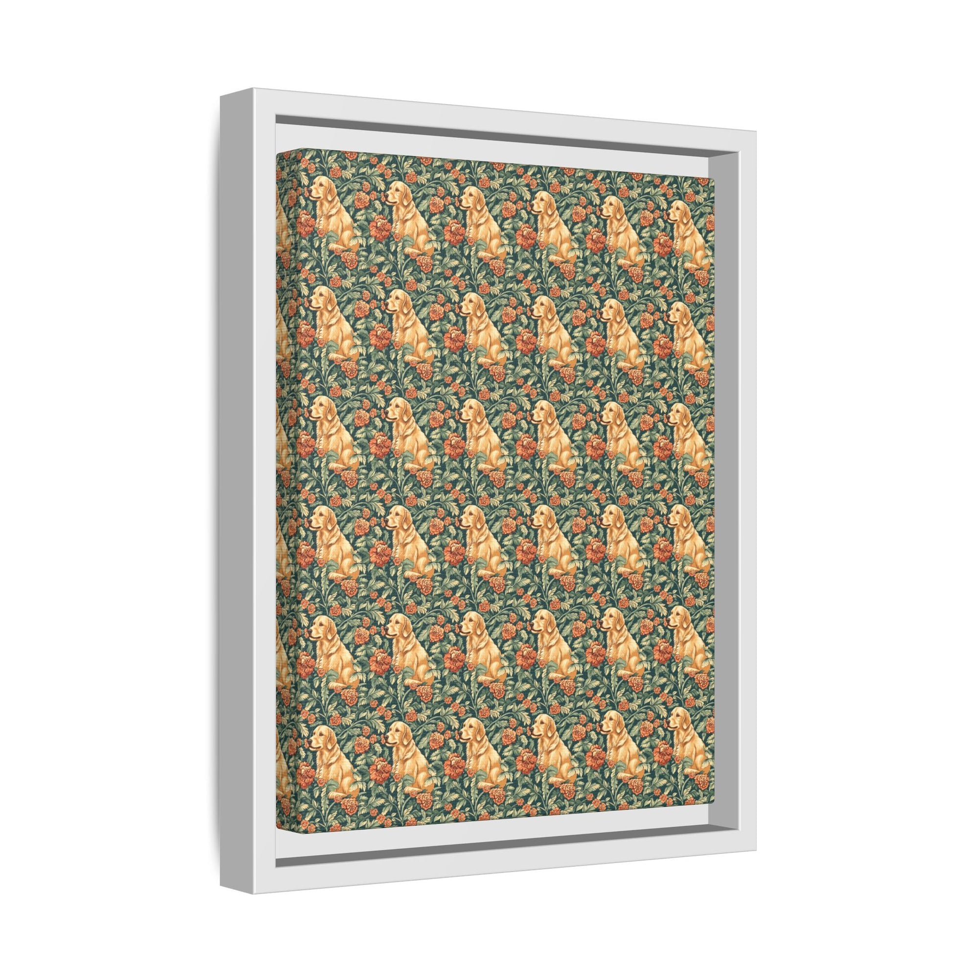 Blooming Goldie Glam Matte Canvas, Framed