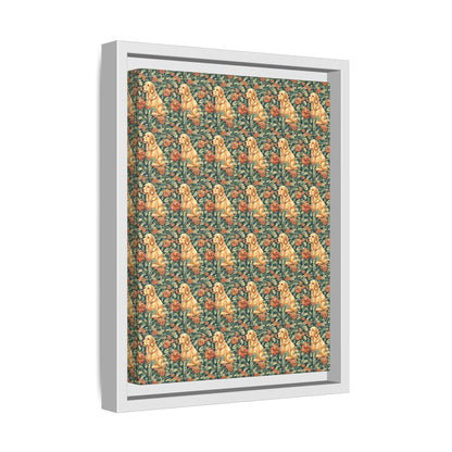 Blooming Goldie Glam Matte Canvas, Framed