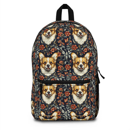 Floofy Corgi Blossom Blast Backpack