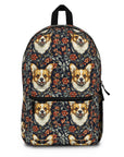 Floofy Corgi Blossom Blast Backpack